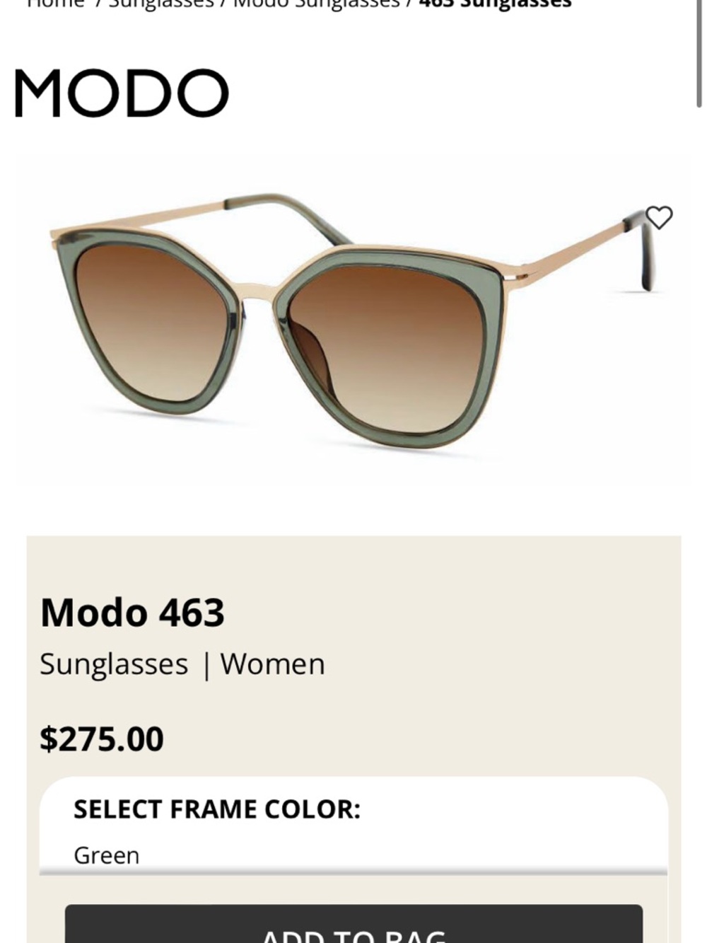 Women's Cat-Eye Sunglasses